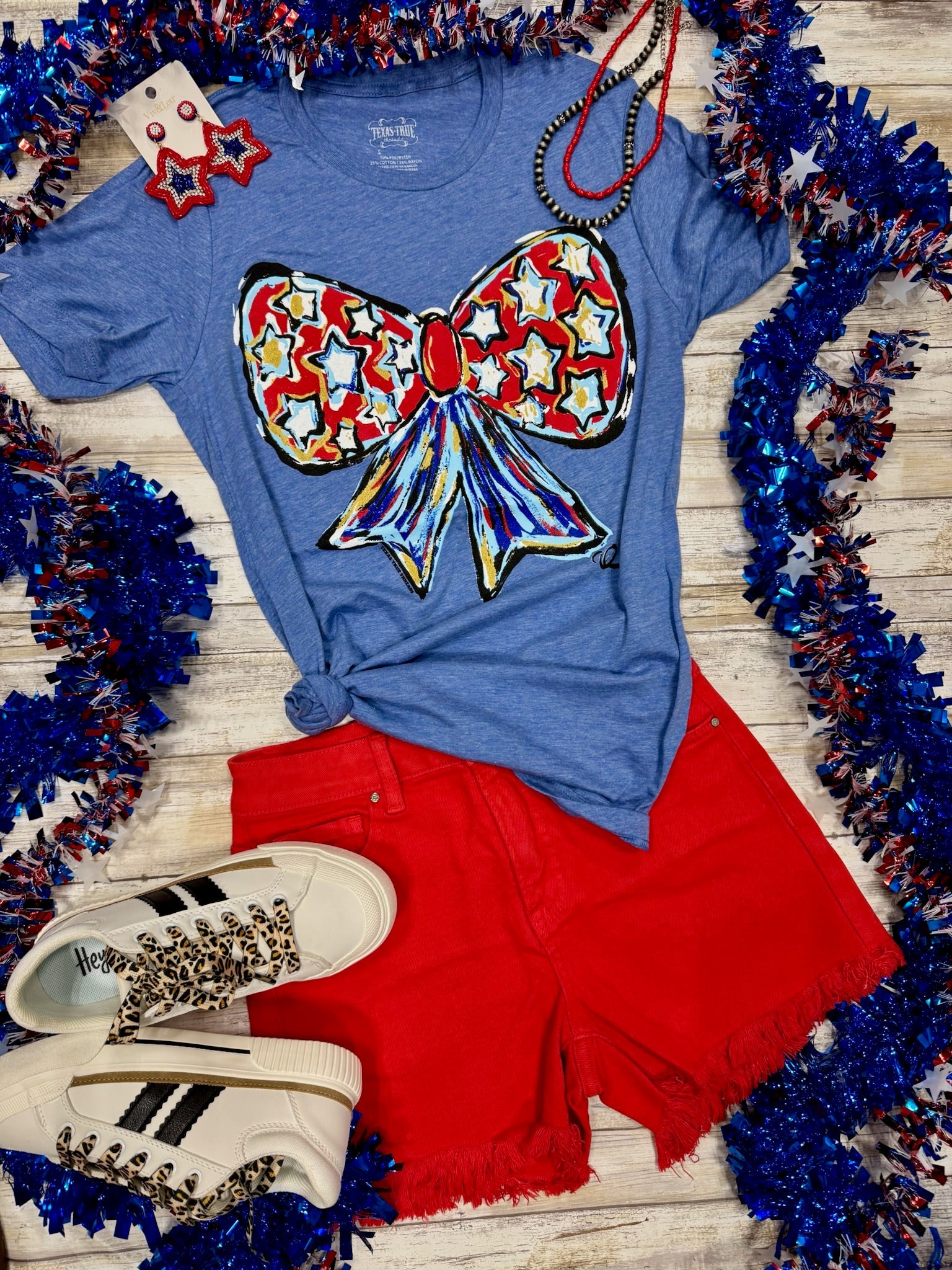 Callie Ann Stelter Patriotic Bow Tee